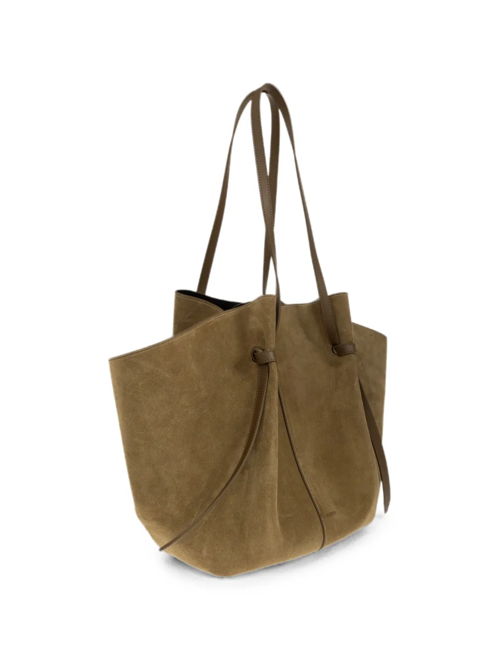 Yuzefi XL Mochi suede tote bag - Marrone