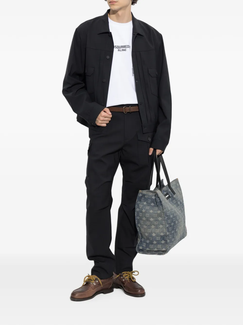 Dsquared2 Wool Jacket In Black