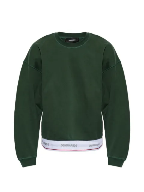 DSQUARED2 logo-waistband sweatshirt
