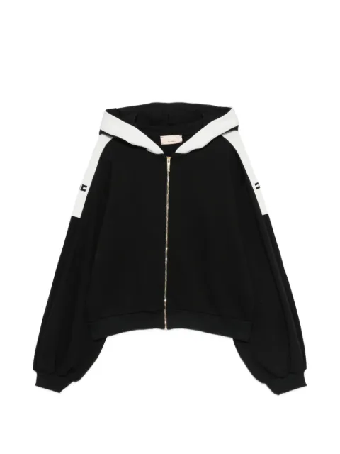 Elisabetta Franchi Kids logo-print zip-up hoodie