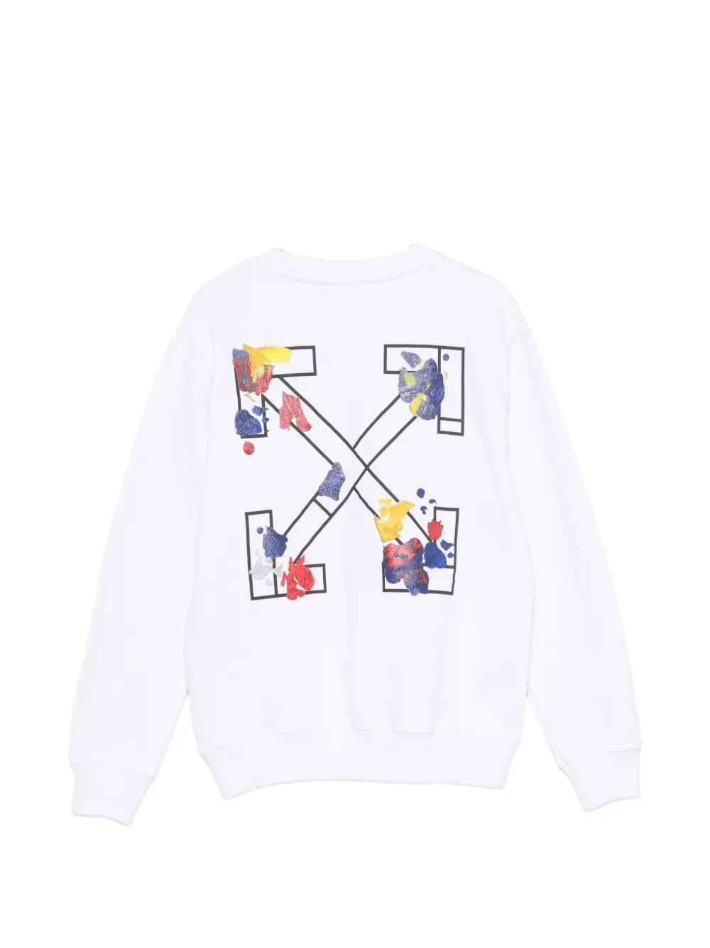 Off-White Kids Sweater met logoprint Wit