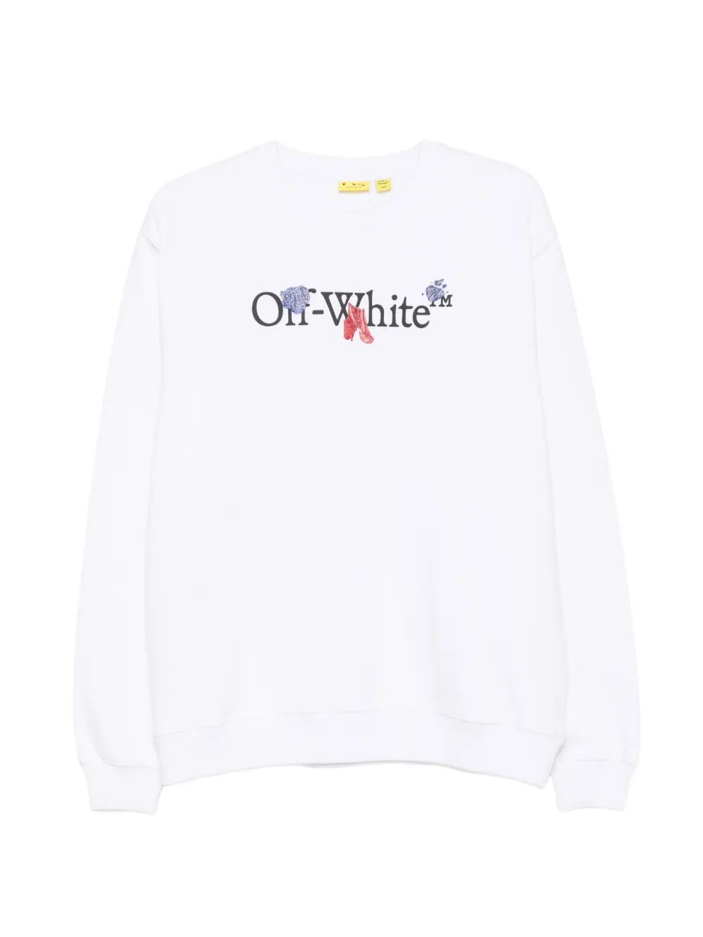 Off-White Kids logo-print sweatshirt - Bianco