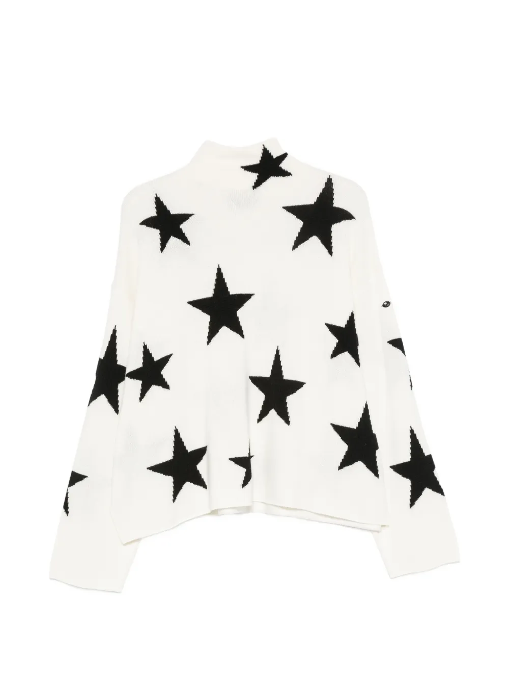 Goldbergh Sera Pullover mit Stern-Intarsie - Weiß
