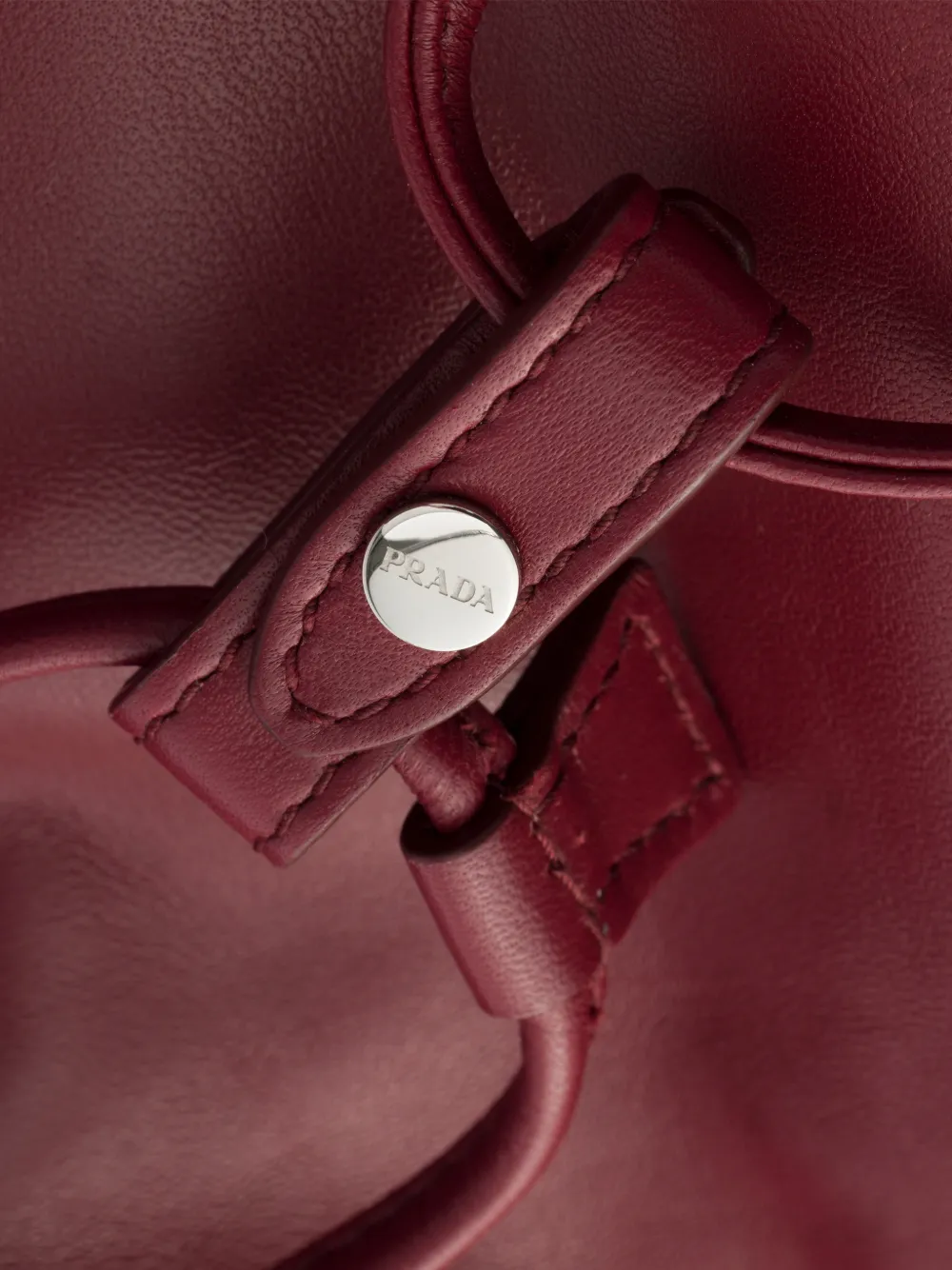 Prada Wish nappa leather pouch Rood