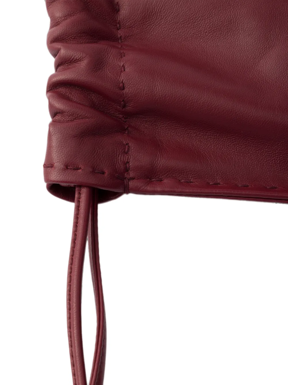 Prada Wish nappa leather pouch Rood