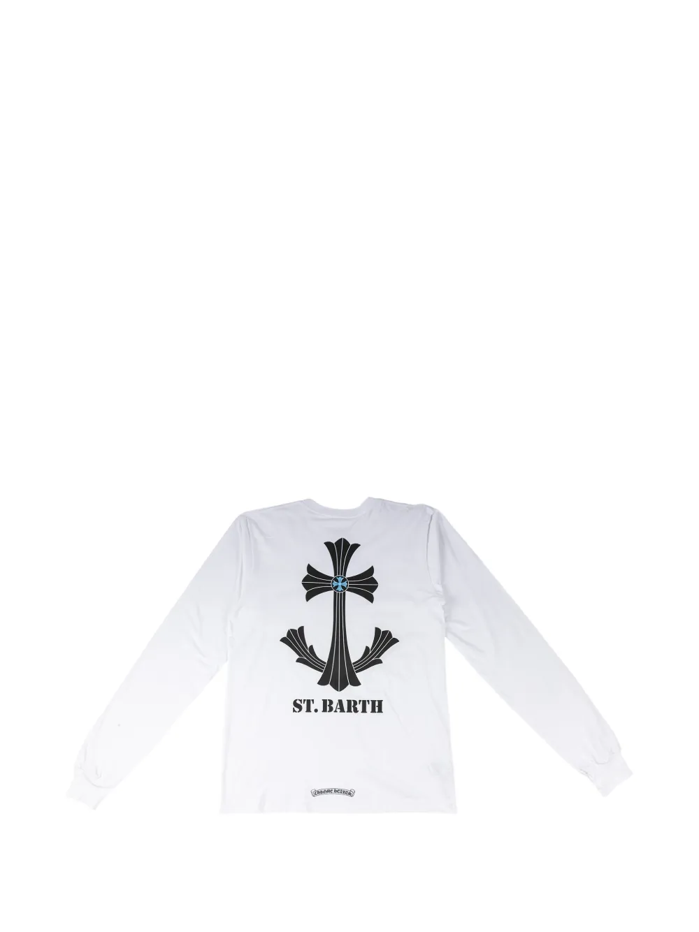 Chrome Hearts St. Barth Cross T-shirt met logo Wit