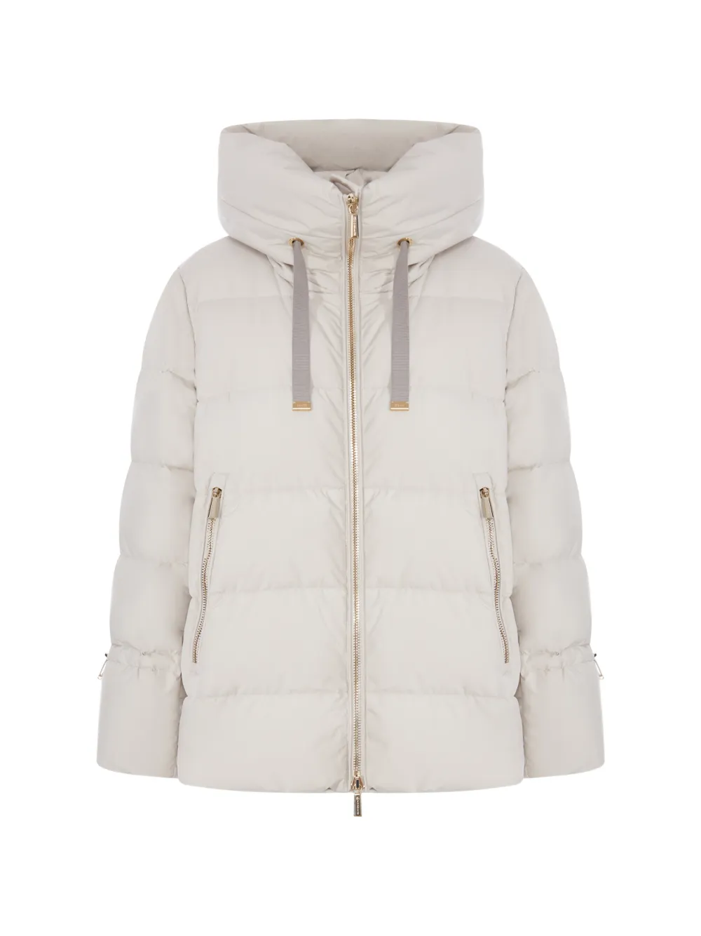 Moorer padded hooded jacket - Toni neutri