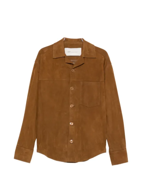 AMI Paris Ami de Coeur suede jacket