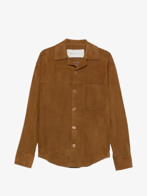 AMI Paris Ami de Coeur suede jacket