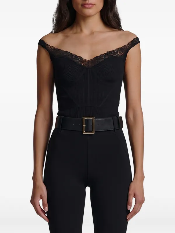 Self-Portrait Black Knitted Vest