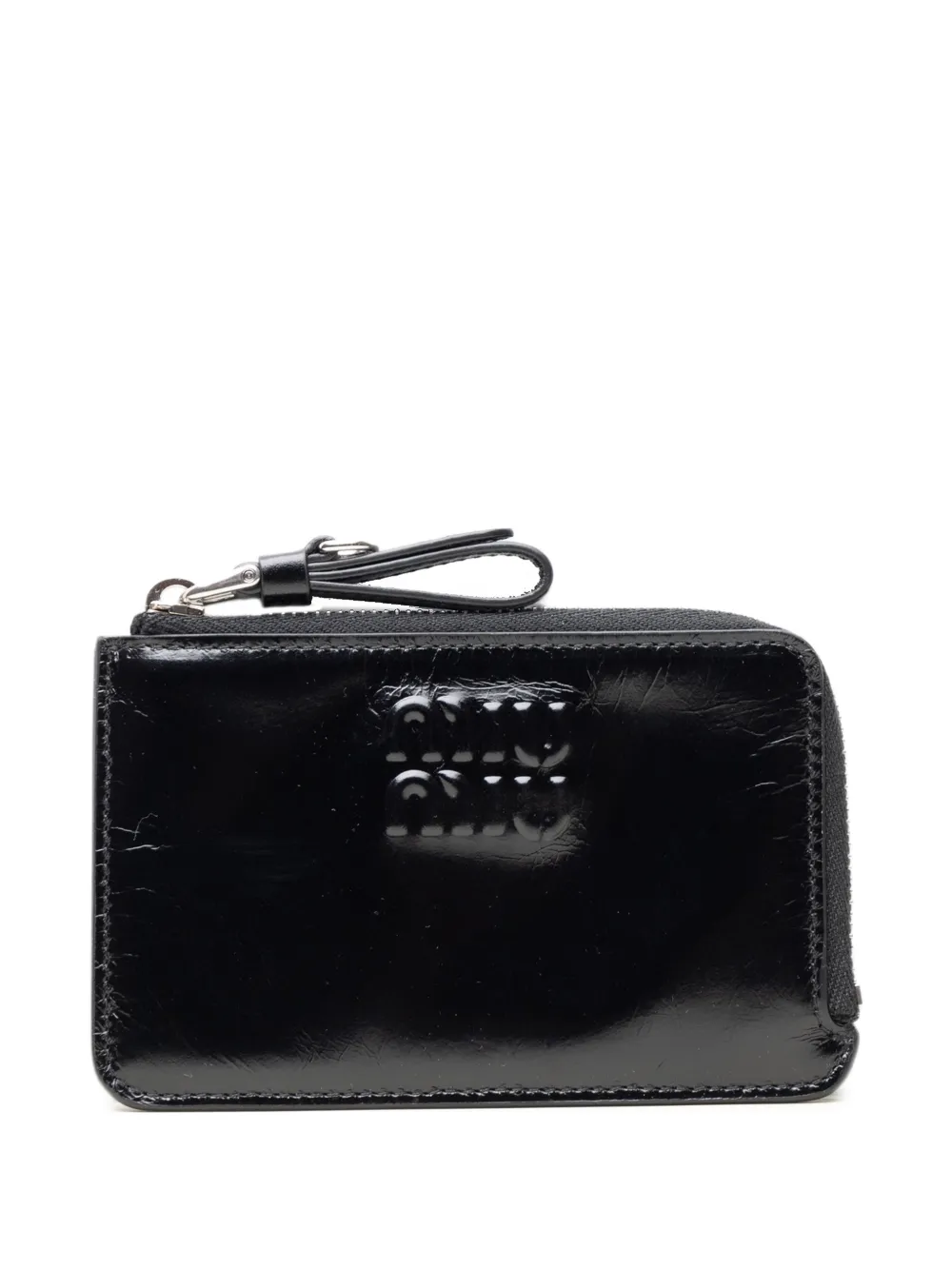 Miu Miu logo-embossed card holder · One Size