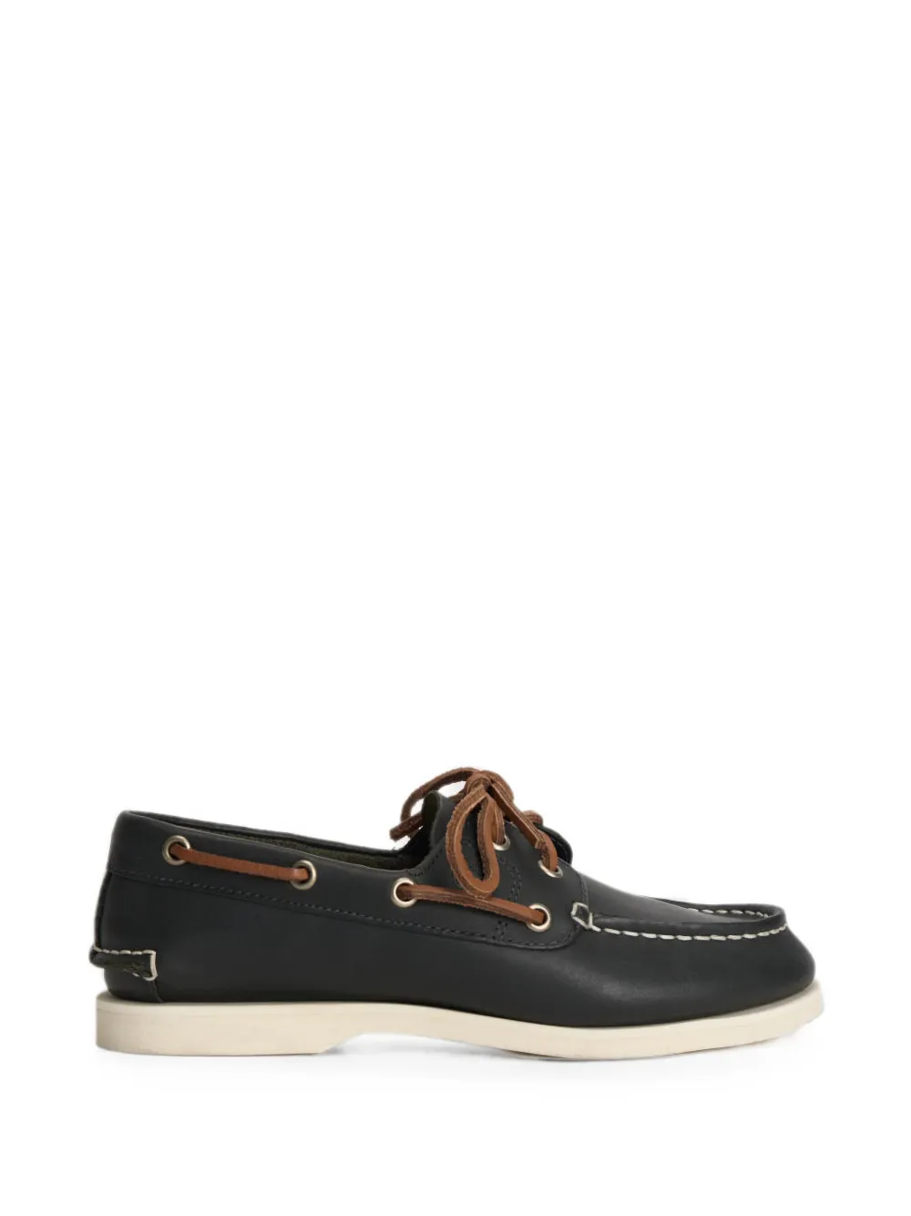 Timberland contrast-stitch lace-up boat shoes - Blue