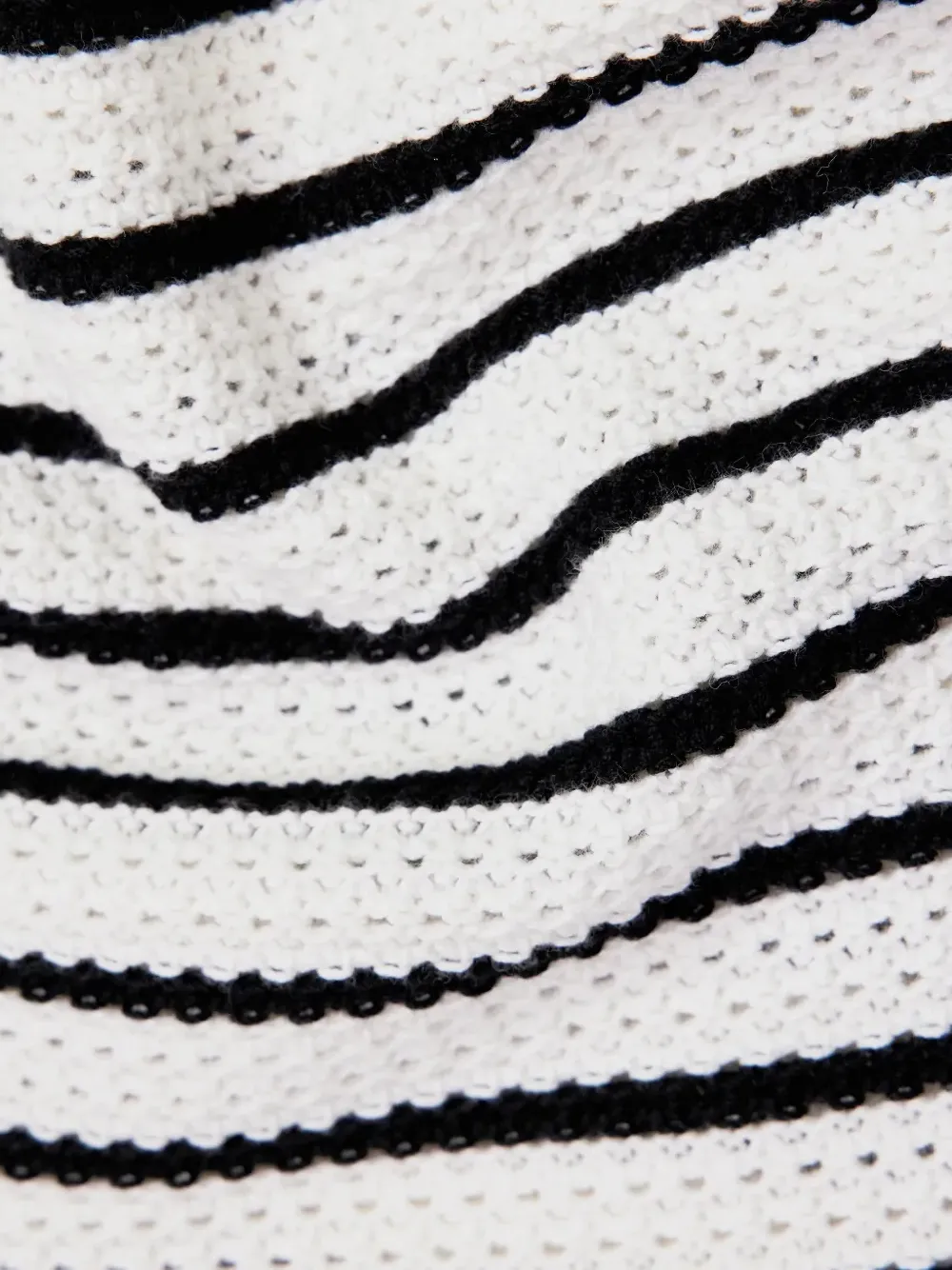 Drykorn Francy gestreept vest met gewelfde afwerking Wit