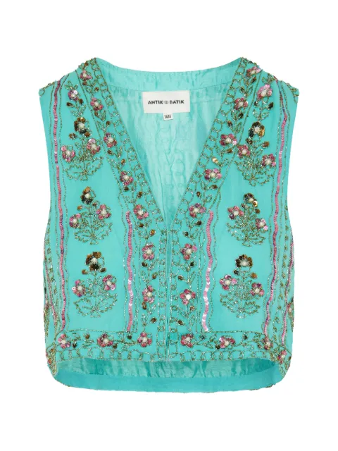 Antik Batik Simone embroidered gilet