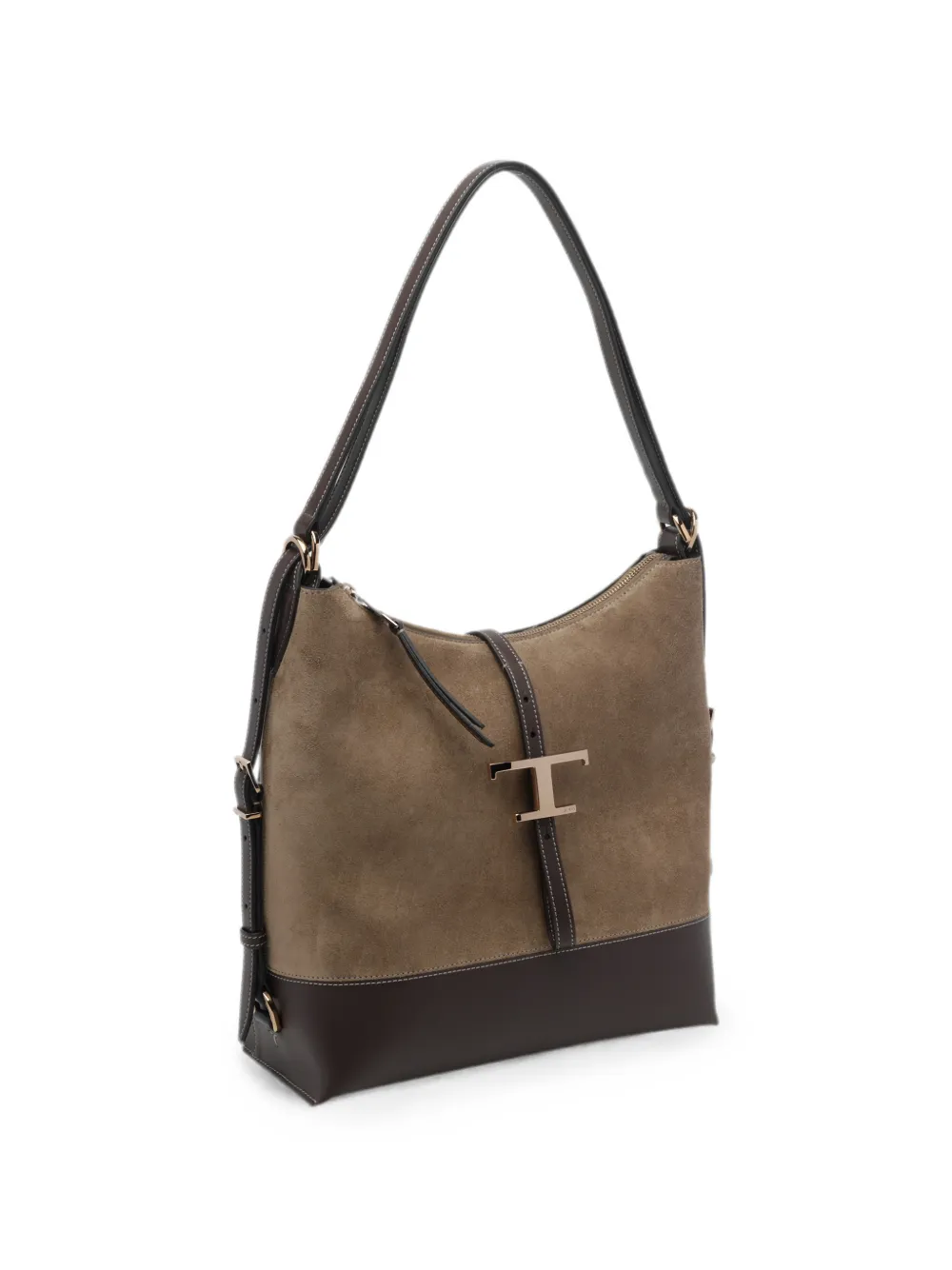Tod's T-Timeless suede leather backpack Beige