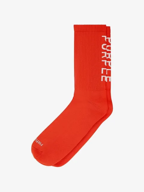 Purple Brand chaussettes nervurées à logo