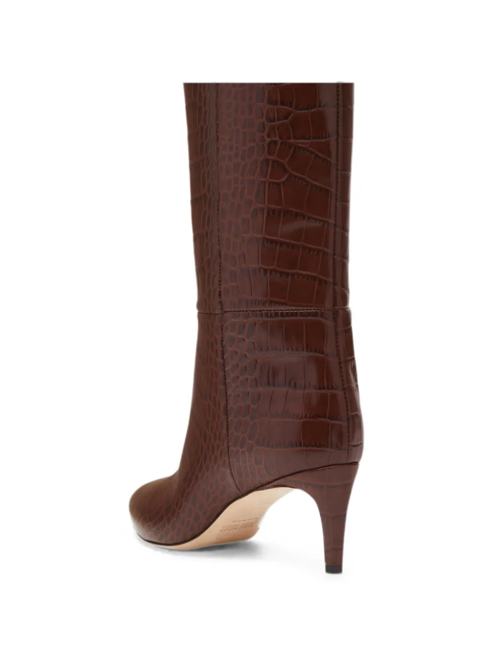 Paris Texas Stiletto Boot 60 crocodile-embossed leather boots Bruin