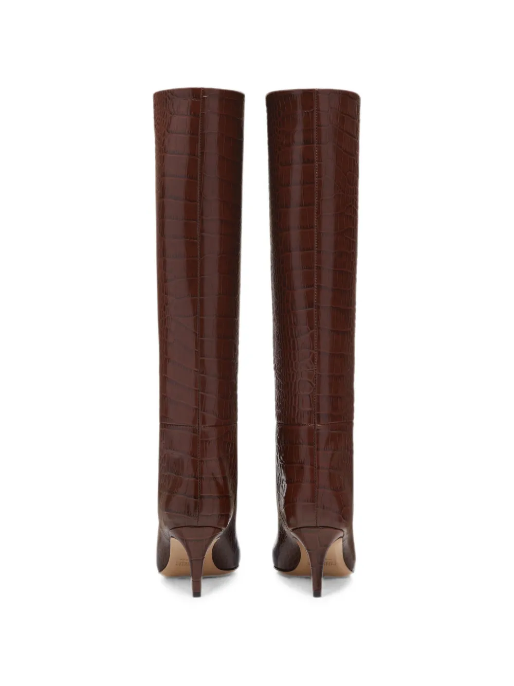 Paris Texas Stiletto Boot 60 crocodile-embossed leather boots Bruin
