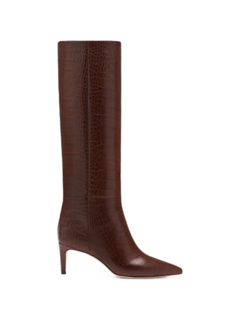 Paris Texas Stiletto Boot 60 クロコエンボス レザーブーツ