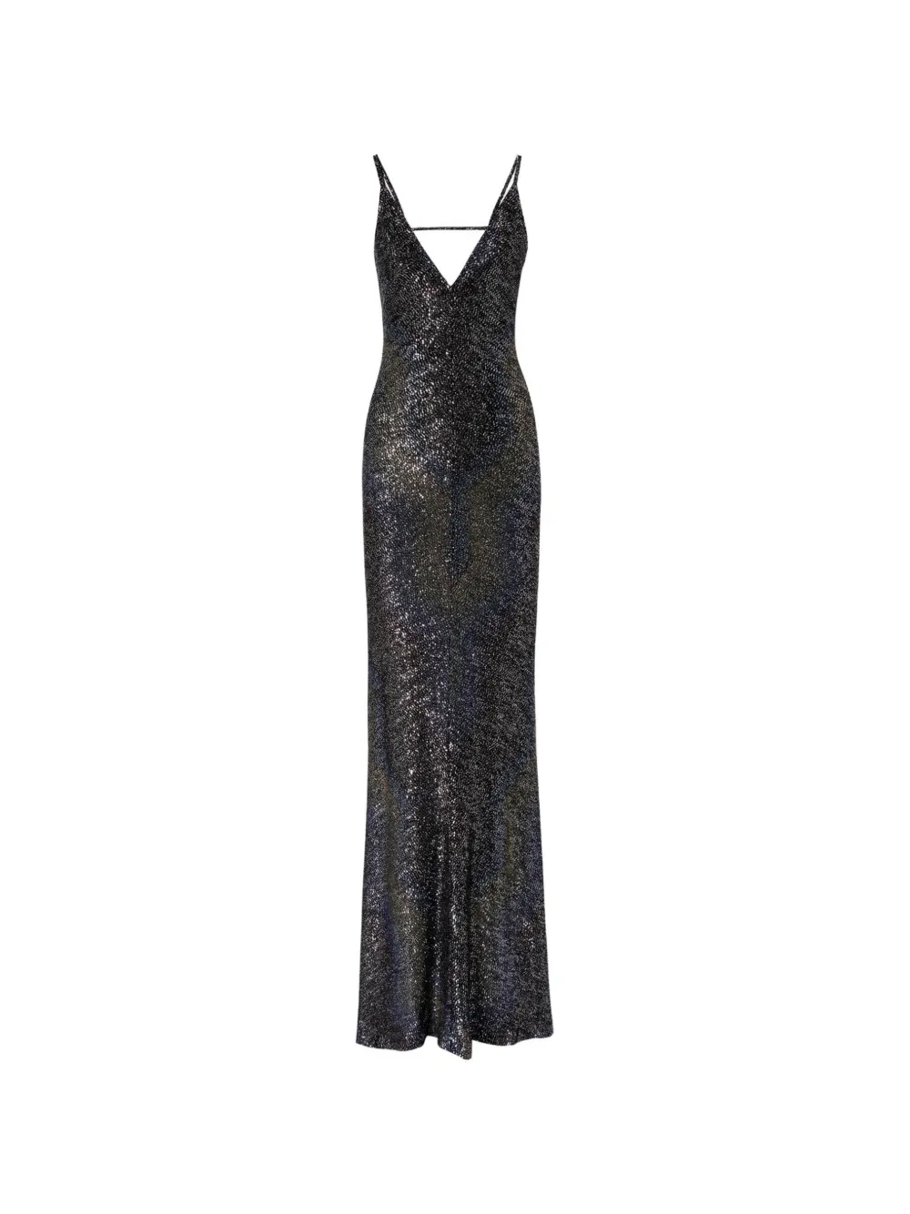 Missoni long dégradé knit dress with sequins - Black