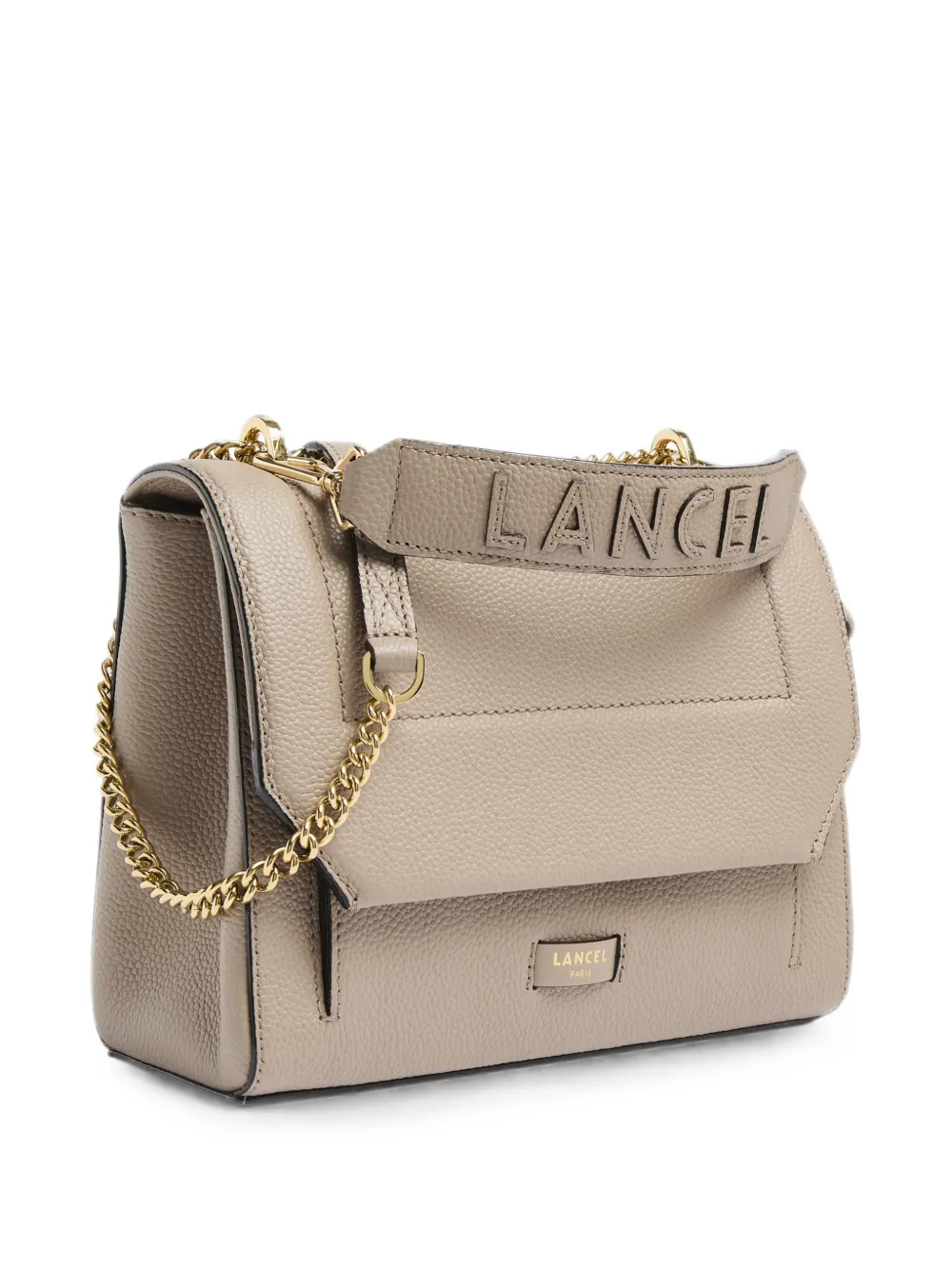 Lancel Ninon leren schoudertas Beige