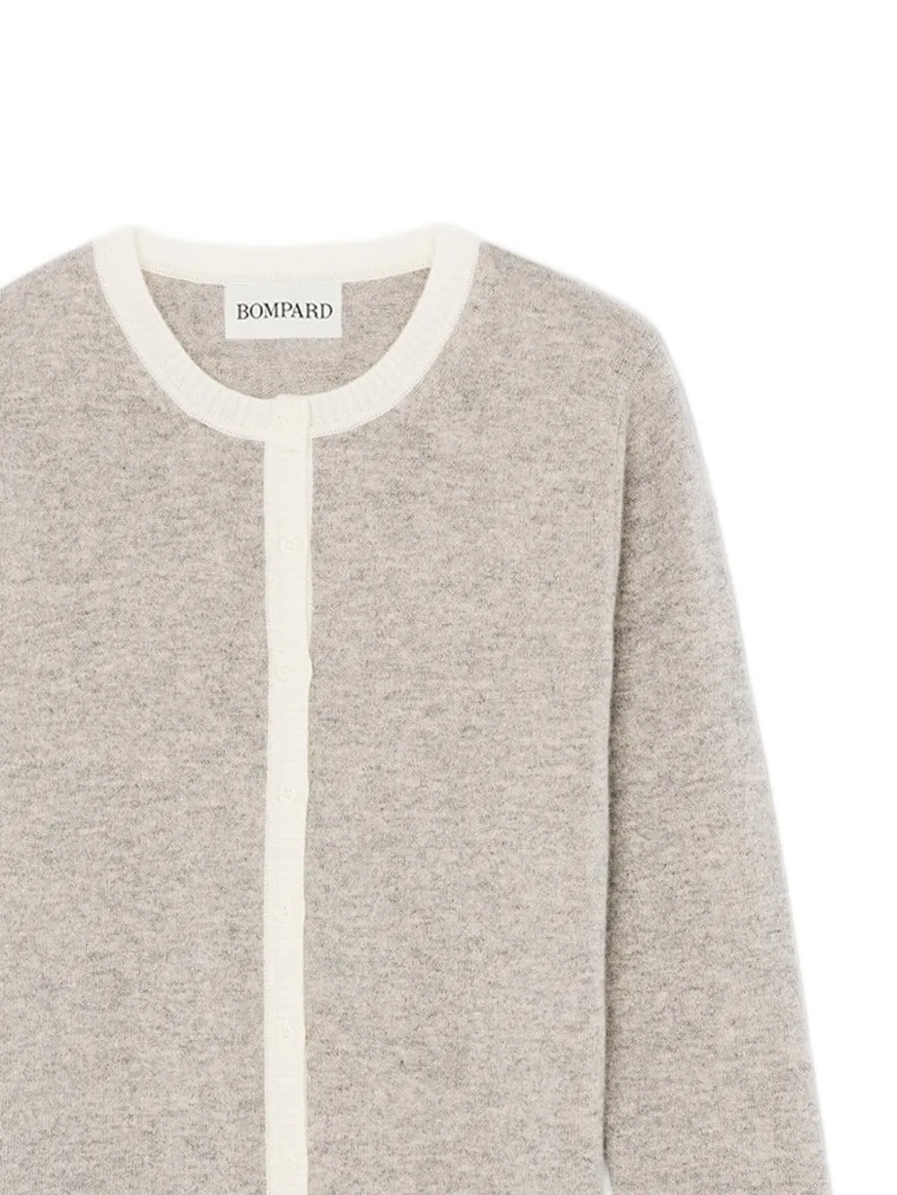 BOMPARD Vest met contrasterende afwerking Grijs