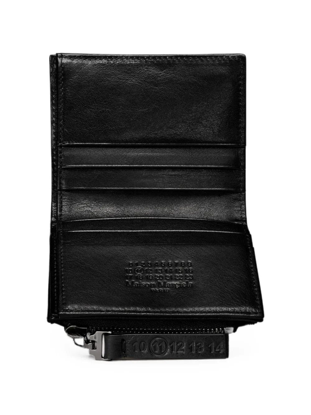 Maison Margiela ファスナー財布 | ブラック | FARFETCH JP