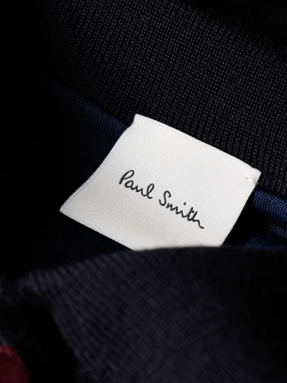 Paul Smith Marineblauw poloshirt van merinowolblend