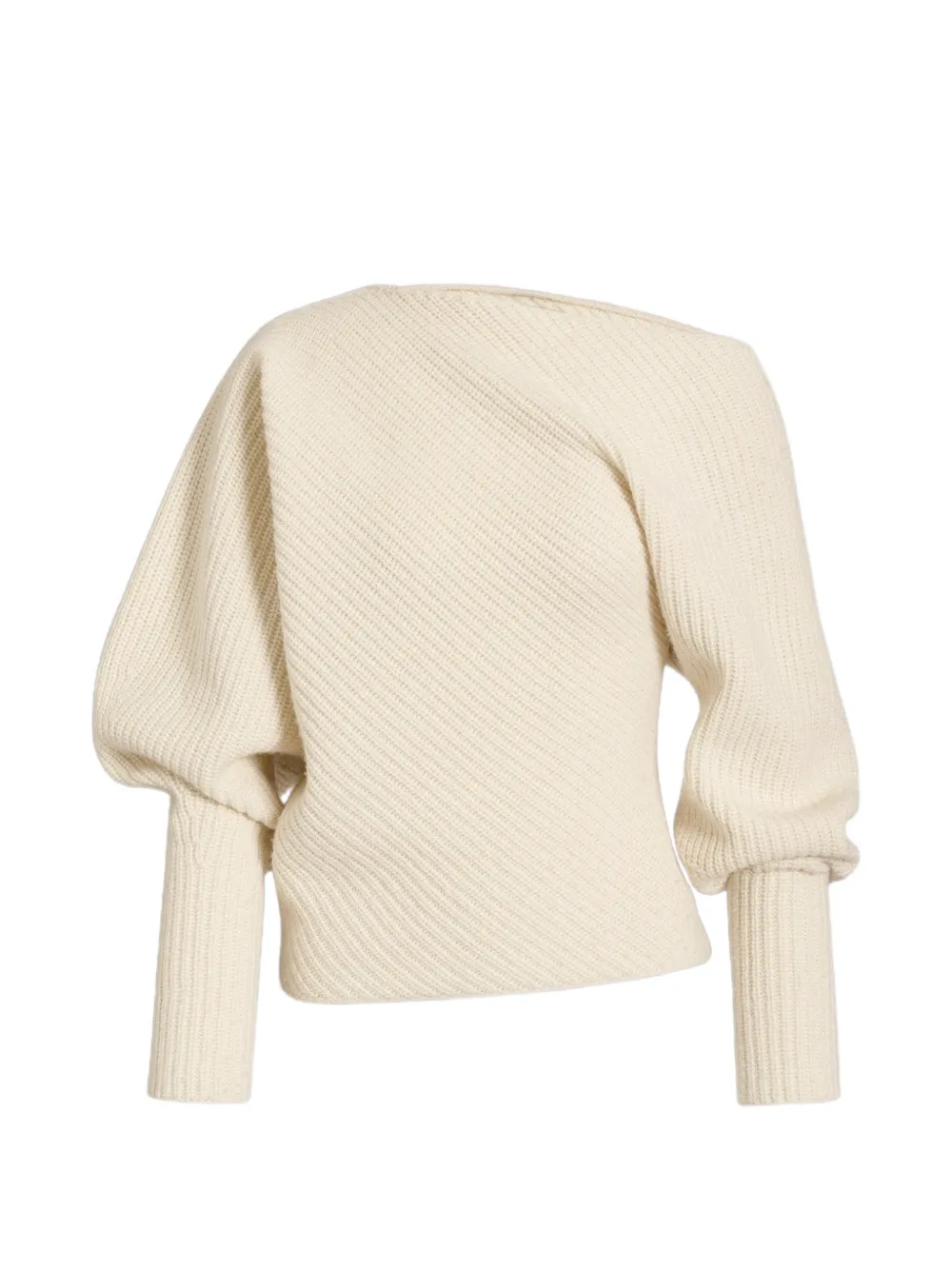 Alberta Ferretti Puff-sleeve Sweater In Neutral