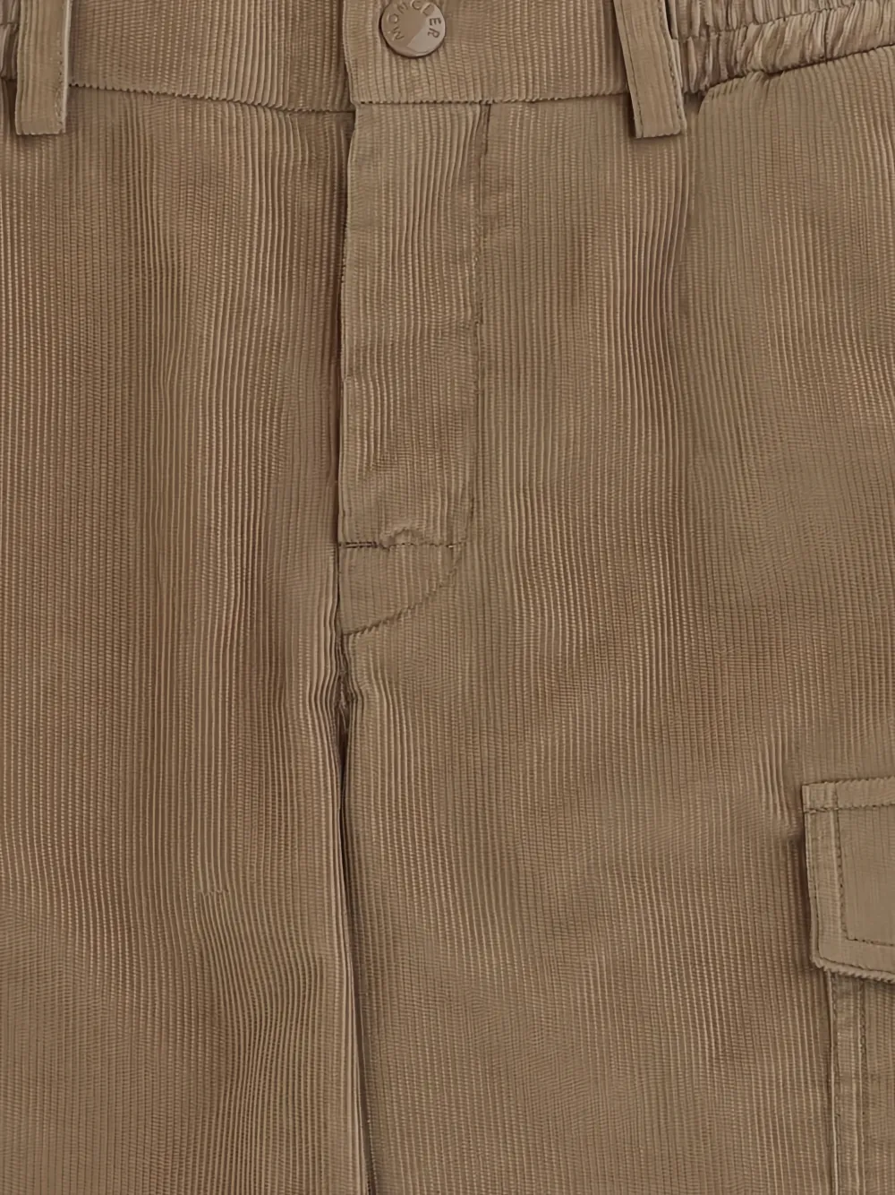 Moncler Enfant corduroy straight trousers Beige