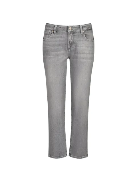 7 For All Mankind faded-effect whiskered jeans