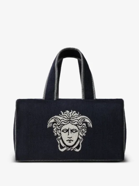 Versace bolsa de deporte con motivo de tejido de rizo en jacquard
