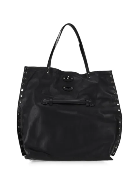 Zanellato stud-embellished leather tote bag