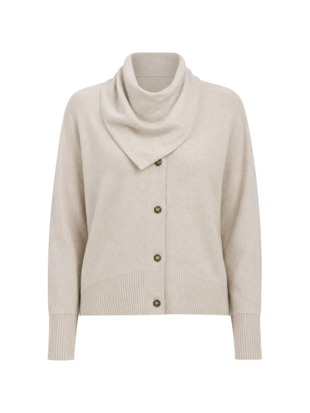 Le Kasha Lyss Knitted Cardigan In Neutral