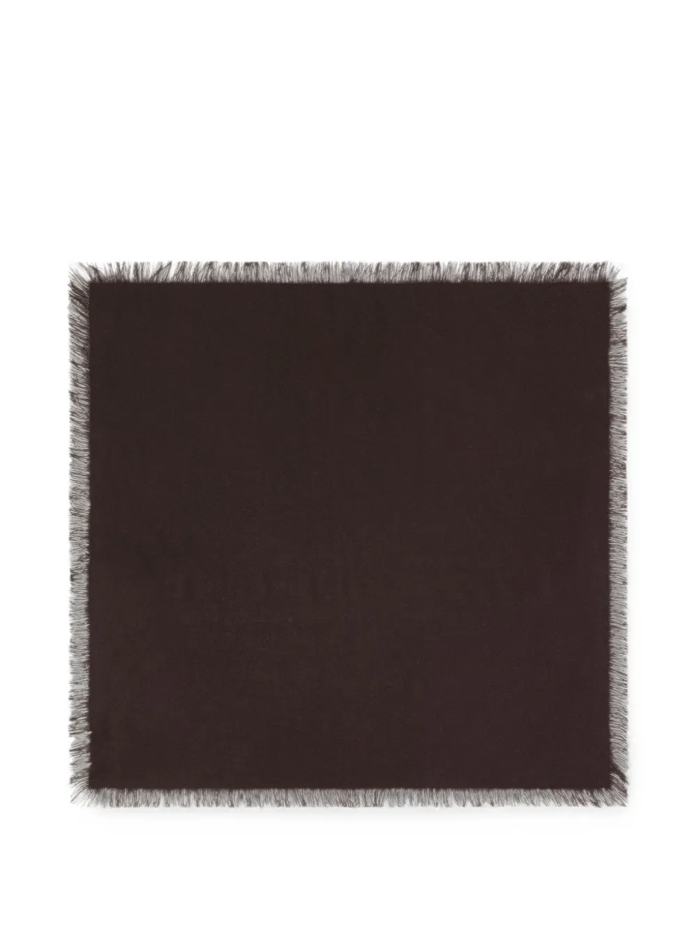 Bompard Fringed Twill Scarf In Brown