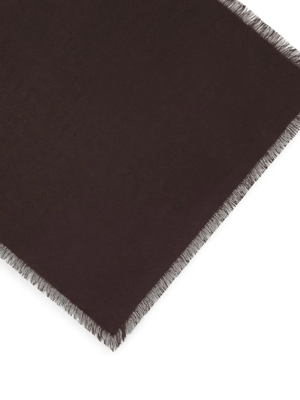 BOMPARD Twill sjaal met franje Bruin