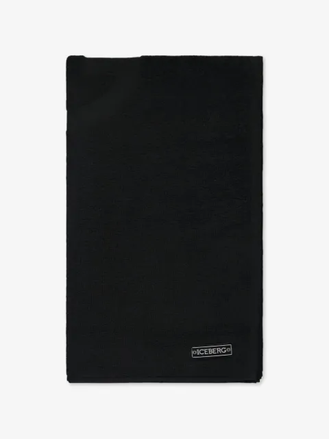 Iceberg logo-debossed beach towel