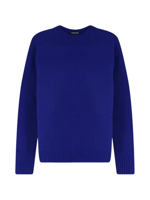 TOM FORD ribbed-trim crew-neck sweater