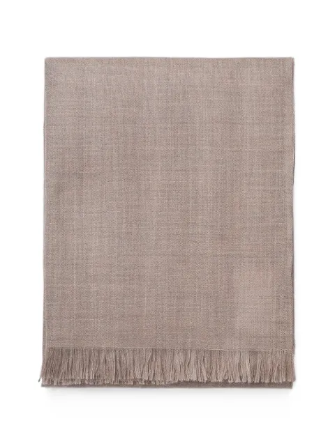 BOMPARD cashmere-voile fringed scarf