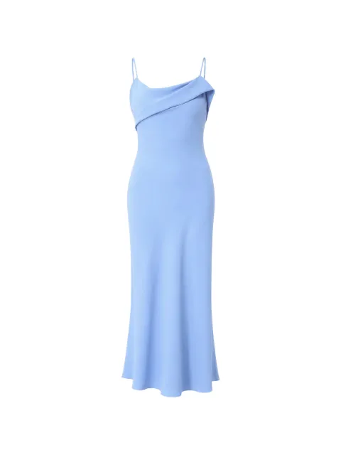 Hanita draped asymmetric maxi dress