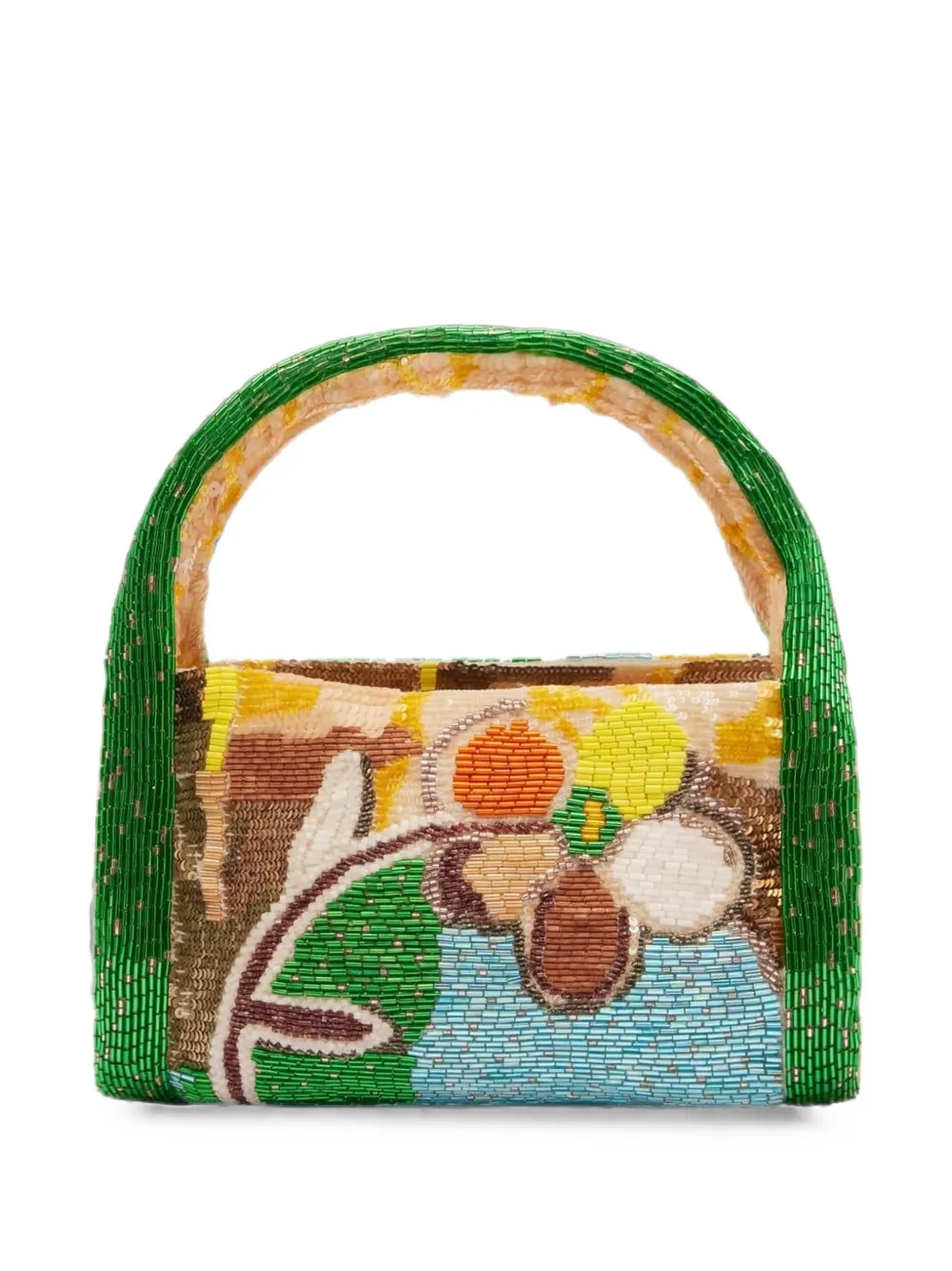 ALEMAIS limelight beaded barrel bag - Green