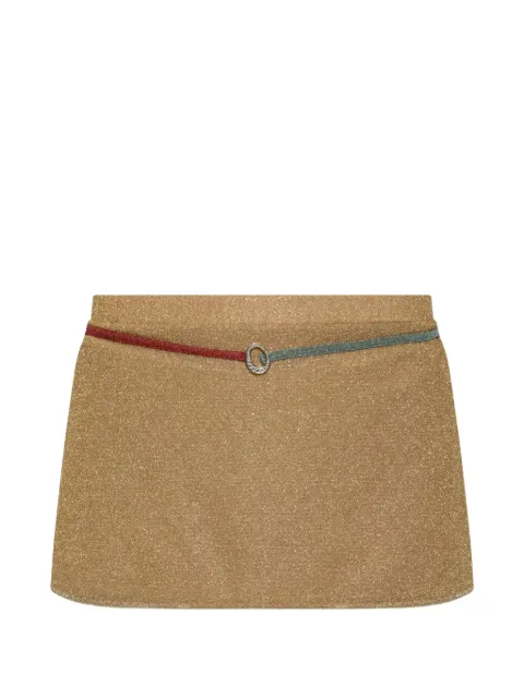 Oséree Lumiere ring-detail mini skirt