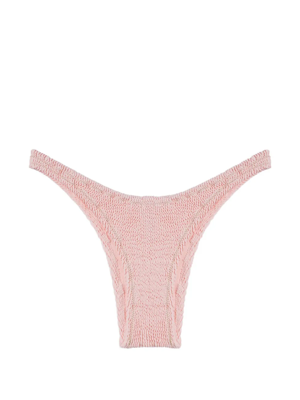 Reina Olga Ginny crinkled-finish bikini bottoms - Rosa
