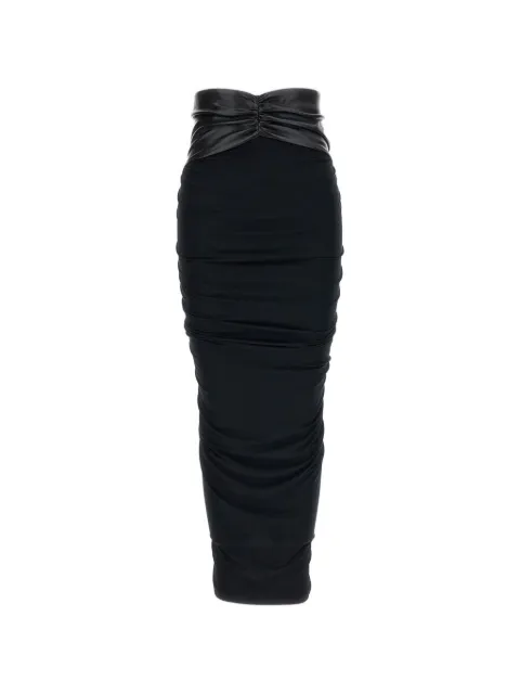 THE ANDAMANE ruched midi skirt