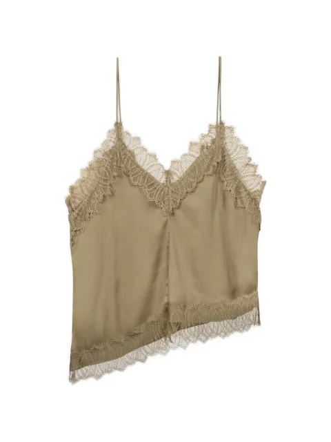 Luisa Cerano lace-trim top