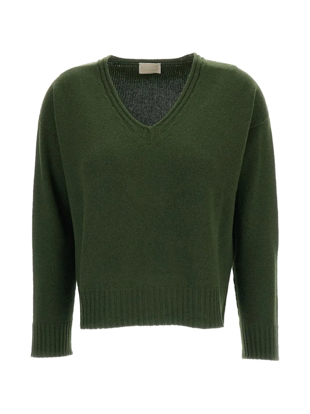 Drumohr V-neck cashmere sweater - Grün
