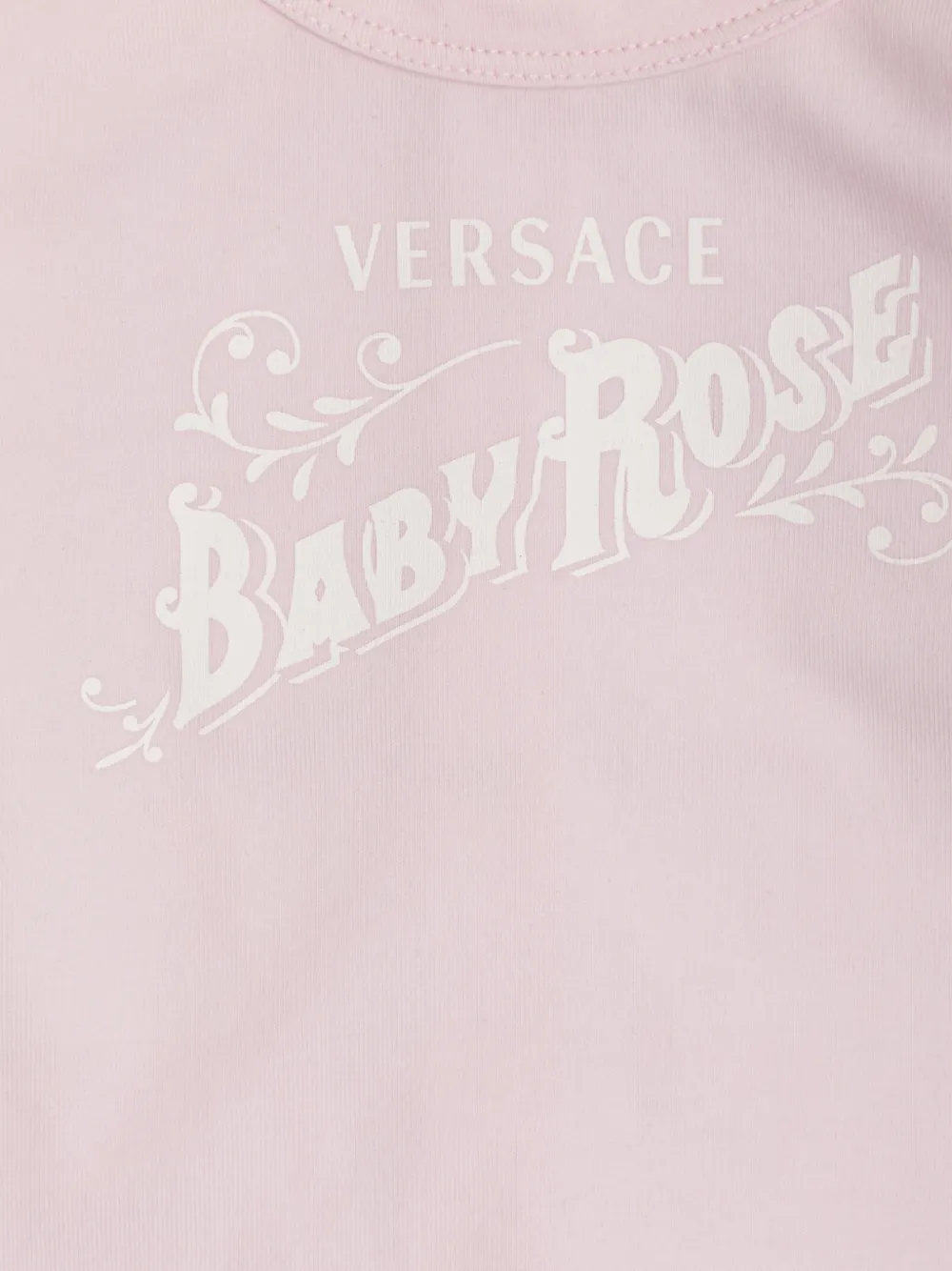 Versace Kids Baby Rose set met lange mouwen en logo-print Roze