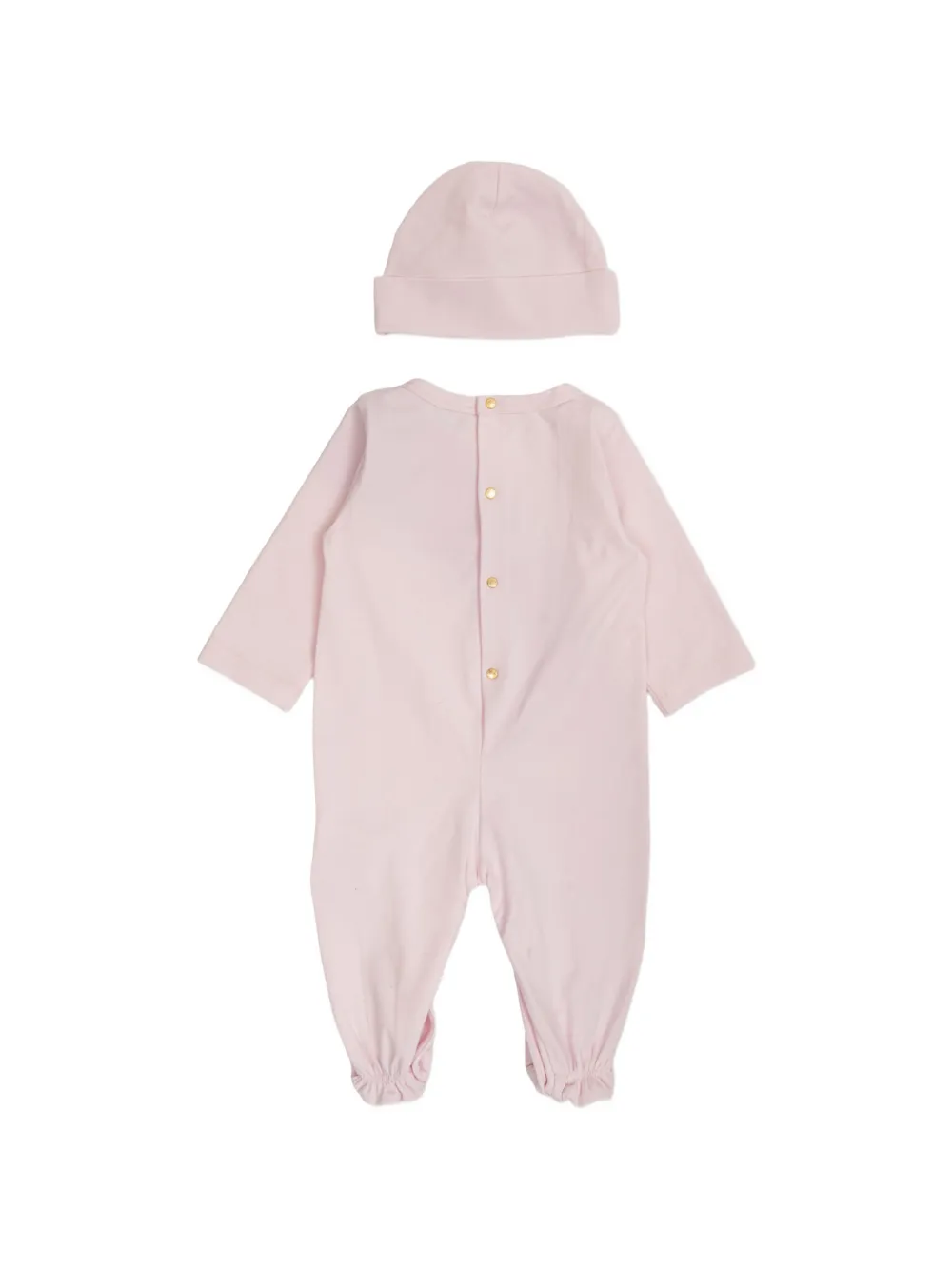 Versace Kids Baby Rose set met lange mouwen en logo-print Roze