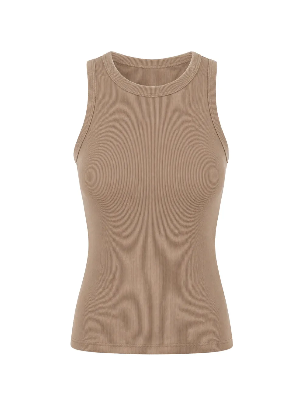 Handvaerk Ribbed Tank Top In Brown