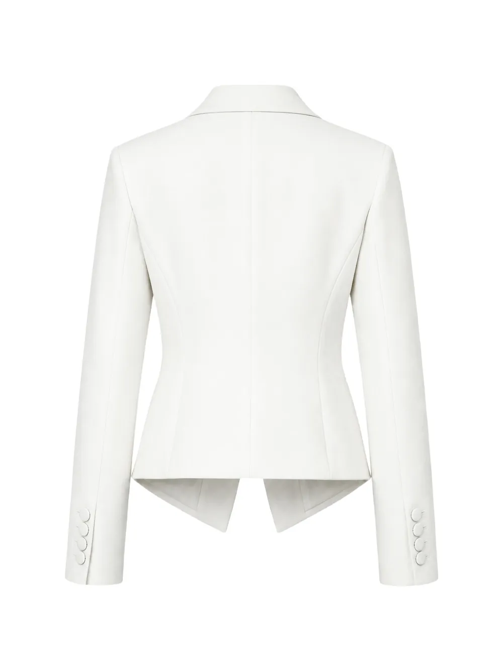 Veronica Beard Single-breasted Peak-lapel Blazer In White